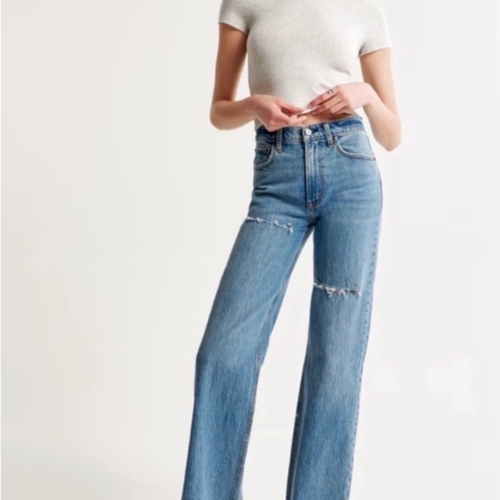 Abercrombie & Fitch Light Blue Flare Jeans